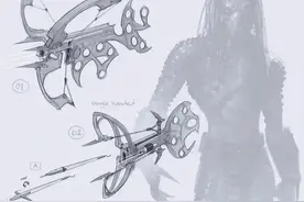 铁血战士猎物废稿武器设定欣赏图片