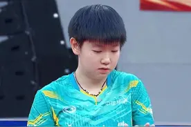王曼昱心事重重，1-3不敌孙颖莎，肖战不在身边，王曼昱状态堪忧图片