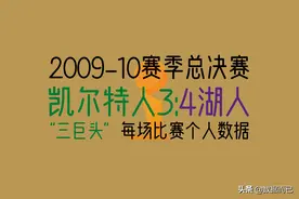 10年总决赛凯尔特人3:4湖人——“三巨头”每场比赛个人数据图片
