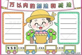 小学生数学常用手抄报200张图片