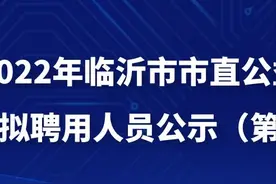 2022年临沂市市直公益性岗位拟聘用人员公示（第三批）图片