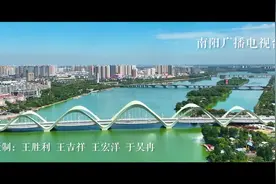 从空中看南阳新淯阳桥 太漂亮啦！图片