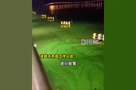 滇池变绿了？网友质疑水质问题，水务局回应：今年气温较高降水量少，导致了大量蓝藻，已成立专班处理图片