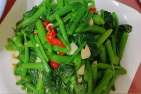 南瓜叶这么好吃，强烈推荐这道菜，尝试尝试，口感超棒，拴Q图片