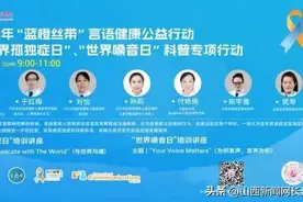 长治市妇幼保健院“蓝橙丝带”言语健康公益活动：关注言语健康 抓住最佳黄金期图片