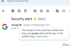 用于身份认证，谷歌Gmail效仿Twitter将启用打钩蓝标图片