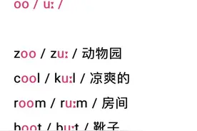 大眼睛元音组合oo有点难，food、good中oo发音一样吗？图片