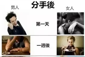 分手后的男人八种心态图片