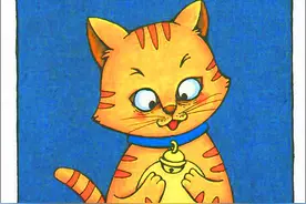 钱欣葆寓言《花猫与老鼠》图片