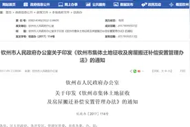广西钦州市农村(集体土地)房屋拆迁补偿安置标准明细2023图片
