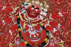 观世音菩萨的忿怒相：马头明王图片