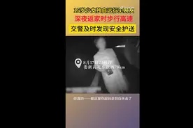 15岁少女见网友 深夜在高速独自行走 交警及时护送离开图片