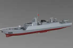 谁说056型护卫舰战力不行？海陆空一个不缺，号称海上“小钢炮”图片