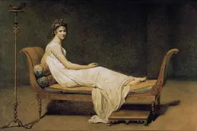 每日一幅名画｜《雷卡米耶夫人肖像》大卫 David 1800图片