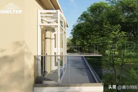 不用玻璃，只用聚碳酸酯板，这样的阳光房太实用了图片