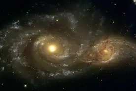 银河系将与仙女星系发生碰撞，地球将面临什么结局？人类会怎样？图片