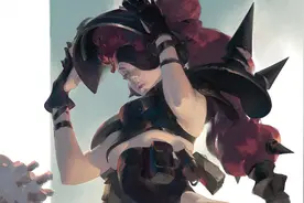 富有表现力的机甲少女插画，笔触粗犷很具个性图片