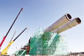 酒泉城区热电联产集中供热项目跨河工程加速推进图片