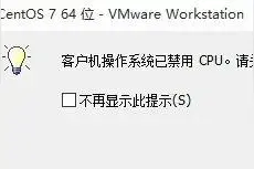 客户机操作系统已禁用 CPU，请关闭或重置虚拟机图片