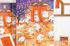 兔年新春备什么年货？来看看年货节上的“兔元素”图片