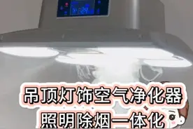 吊顶灯饰空气净化器｜照明除烟一体化图片