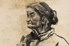 蒋兆和水墨人物画60幅：画风质朴，生动形象图片