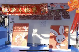 欢乐春节兔年吉祥物形象深受日本各界欢迎图片