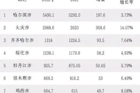 黑龙江2022各地市GDP排名，千亿以上仅4个，鹤岗增长15.53％图片