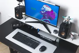 黑色系桌面搭配｜海盗船K100Air+M65+极度未知飓风3+华硕VG27AQ3A图片