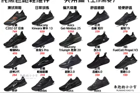 纯黑色跑鞋推荐——实用篇（工作需要）图片