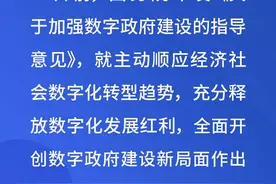 这，就是数字政府建设的“任务书”和“施工图”图片