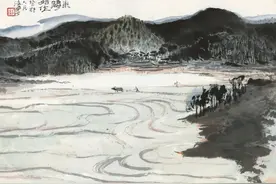 陆俨少高清山水画40幅欣赏：兼收并蓄，雄秀跌宕图片