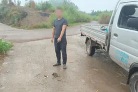 南充男子使用弹弓打野生动物，抓！图片