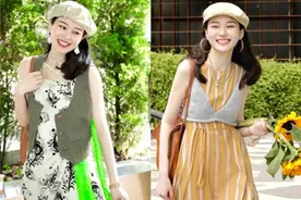 最近流行一种新穿法，叫“短靴+半身裙”，洋气显高，天热也适合图片