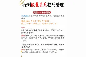 行测数量关系各题型解题技巧整理图片
