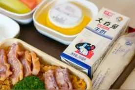 C919上的这盒牛奶，很有年代感和中国味图片
