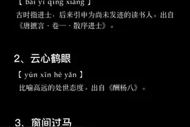 那些冷门惊艳的四字成语 ​​​图片