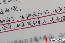 边防战士的家书，看到泪目图片