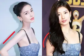 撞衫不可怕，谁土谁尴尬，当中韩女星换上同款造型，气质差距明显图片