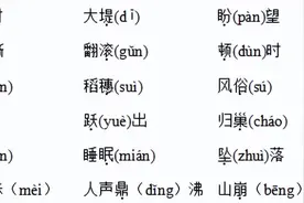 统编版语文四年级（上册）第一单元知识小结及考点清单图片