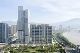 超高层综合社区| 楠盛中心：瀑布山水，叠崖竞秀图片