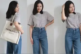 简单舒适穿搭好迷人！条纹T、条纹衬衫、条纹背心这样穿，真清爽图片