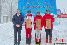 西藏运动员在2024年全国滑雪登山冠军赛中获得4金2银3铜图片