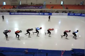 全国170名短道速滑精英在长春冰上竞速图片