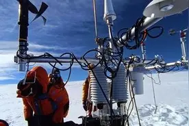 五星红旗飘扬在世界第六高峰卓奥友峰顶图片