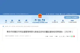 山东省青岛市即墨区市场监管局公布第七期食品定性定量监督抽检结果（2023年）图片