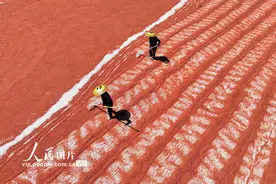 贵州岑巩：乡村晒秋忙图片