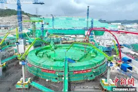 福建漳州核电4号机组核岛开工图片