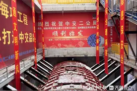 第十台！青岛地铁8号线支线春节后首台盾构机顺利始发图片