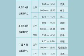 6月29日开考！北京高中学考合格考科目涉及9个学科图片